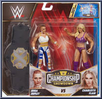 Rhea Ripley vs Charlotte Flair from WWE Championship Showdown - Series  7 manufactured by Mattel [Front]