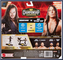 Undertaker vs Bret Hit Man Hart from WWE Championship Showdown - Series  8 manufactured by Mattel [Back]