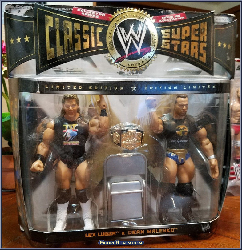 JAKKS Pacific LEX LUGER DEAN MALENKO EXCLUSIVE CLASSIC SUPERSTARS 2-PACK WWE TOY WRESTLING Action Figure for sale online 