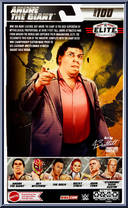 Andre the Giant (Blue Jacket) (Chase) from WWE Elite Collection - Series 100 manufactured by Mattel [Back]