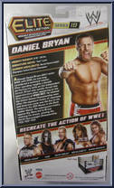 Daniel Bryan from WWE Elite Collection - Series  19 manufactured by Mattel [Back]