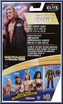 Edge from WWE Elite Collection - Wrestlemania 37 manufactured by Mattel [Back]