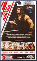 Roman Reigns from WWE Elite Collection - Greatest Hits - 2025 manufactured by Mattel [Back]