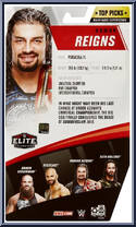 Roman Reigns from WWE Elite Collection - Top Picks - 2020 manufactured by Mattel [Back]