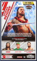 Roman Reigns from WWE Elite Collection - Top Picks - 2024 manufactured by Mattel [Back]