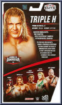 Triple H from WWE Elite Collection - Decade of Domination manufactured by Mattel [Back]