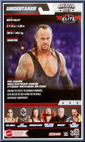 Undertaker from WWE Elite Collection - Greatest Hits - 2022 manufactured by Mattel [Back]