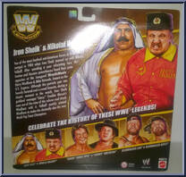 Iron Sheik / Nikolai Volkoff from WWE Elite Collection - Legends - Series  1 manufactured by Mattel [Back]