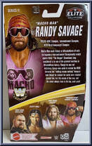 Macho Man Randy Savage (Pink Shorts) from WWE Elite Collection - Legends - Series 11 manufactured by Mattel [Back]