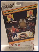 John Cena from WWE Flex Force - Lightning manufactured by Mattel [Back]