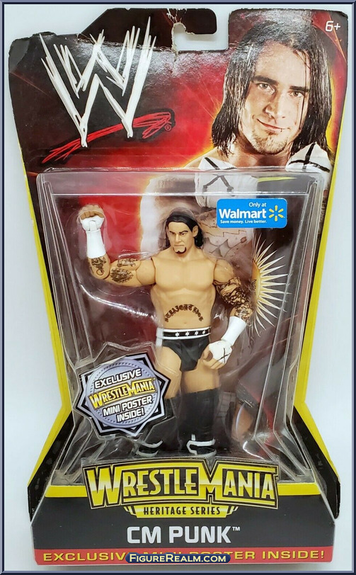 CM Punk - WWE - Wrestlemania - Heritage Series - Mattel Action Figure