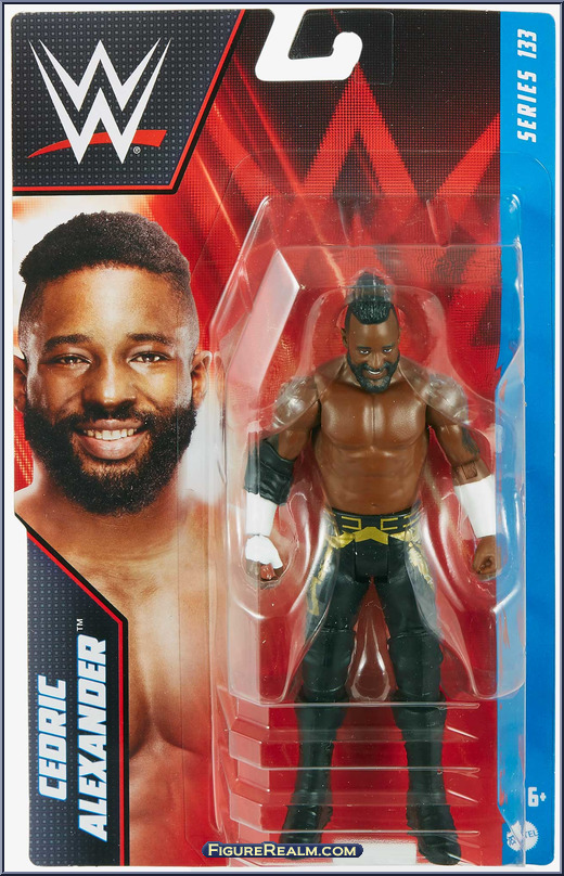 Mattel WWE Basic Action Figure Cedric Alexander - Figura Da Collezione 15 Cm Con 10 Punti Di Articolazione E Tecnologia TrueFX