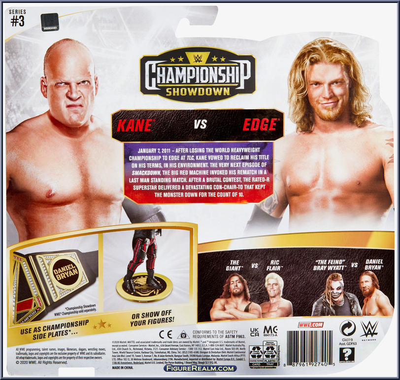 Kane vs Edge WWE Championship Showdown Mattel Action Figure