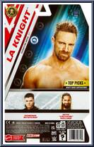 LA Knight from WWE - Top Picks - 2024 manufactured by Mattel [Back]