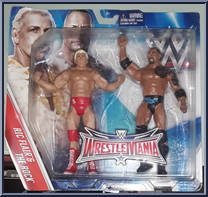 Ric Flair & The Rock from WWE - Wrestlemania 32 manufactured by Mattel [Front]