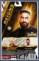 Roman Reigns from WWE - Champions - Main Event manufactured by Mattel [Back]