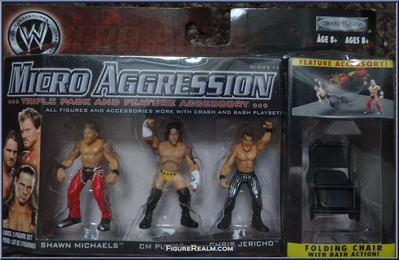 Shawn Michaels / CM Punk / Chris Jericho - WWE Micro Aggression - Series 13  - Jakks Pacific Action Figure