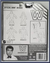 Muhammad Ali from WWE Retro Series - Series 15 manufactured by Mattel [Back]