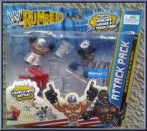 Rey Mysterio vs R-Truth from WWE Rumblers - Attack Packs manufactured by Mattel [Front]