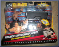 Ringside Takedown Playset (with Randy Orton) from WWE Rumblers - Playsets manufactured by Mattel [Front]