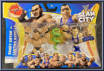 Randy Orton vs. Santino Marella from WWE Slam City - 2-Packs manufactured by Mattel [Front]