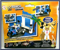 Dolph Ziggler’s Zig Zag Cycle from WWE Stack Down - Basic Series manufactured by Bridge Direct [Back]