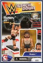 Rusev from WWE Stack Down - Basic Series manufactured by Bridge Direct [Front]