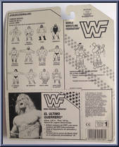 Ultimate Warrior (Purple Trunks) from WWF - Series  3 manufactured by Hasbro [Back]