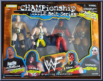 Championship Title Belt Series 4-Pack from WWF - Box Sets manufactured by Jakks Pacific [Front]