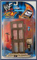 Door / Fire Extinguisher / Belt / Soda Can from WWF - Ring Gear - Series 2 - Sunday Night Heat manufactured by Jakks Pacific [Front]