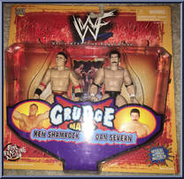 Ken Shamrock vs. Dan Severn from WWF - Grudge Match - Series 1 manufactured by Jakks Pacific [Front]