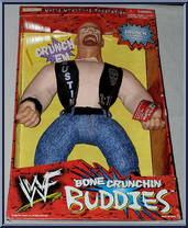 Steve Austin (Jeans) from WWF - Bone Crunchin Buddies manufactured by Jakks Pacific [Front]
