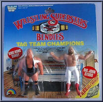 King Kong Bundy / Big John Studd from WWF - Bendies - Tag Team Champions manufactured by LJN [Front]