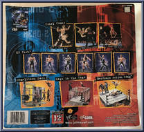 Bradshaw vs Test from WWF Titan Tron Live - Ringside Rivals - Series 1 manufactured by Jakks Pacific [Back]