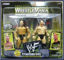 Big Show / Stone Cold Steve Austin from WWF Titan Tron Live - Double Slam - Series 2 manufactured by Jakks Pacific [Front]
