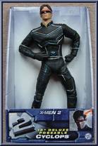 Cyclops from X2:  X-Men United - Deluxe Poseable manufactured by Toy Biz [Front]
