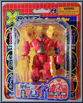 Red (Yellow Guns) from Xbotz - Snap-A-Bot manufactured by Ja-Ru [Front]