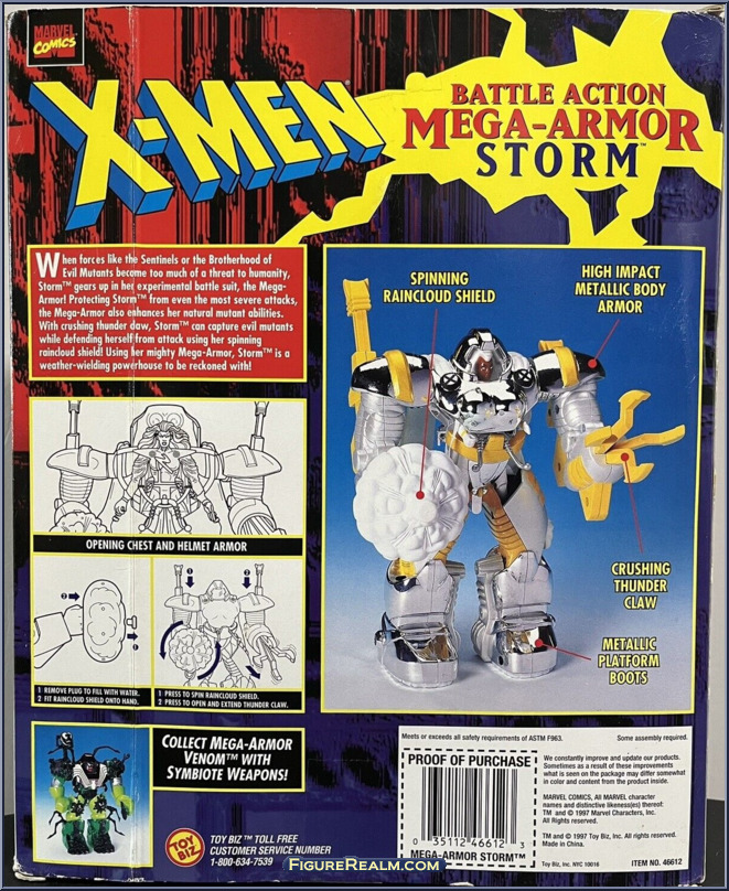 Storm - X-Men - Battle Action Mega-Armor - Toy Biz Action Figure