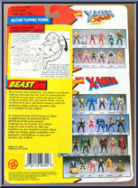 Beast from X-Men - Series 6 manufactured by Toy Biz [Back]