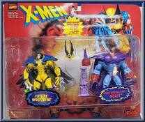 Future Wolverine & Post Apocalypse Beast (Apocalypse AOA) from X-Men - Canadian 2-Pack - Series 3 manufactured by Toy Biz [Front]