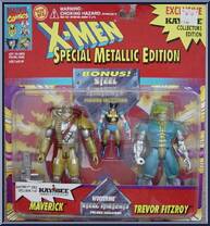 Maverick vs. Trevor Fitzroy from X-Men - Exclusives - 2-Packs manufactured by Toy Biz [Front]