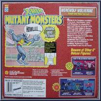 Werewolf Wolverine from X-Men - Mutant Monsters manufactured by Toy Biz [Back]