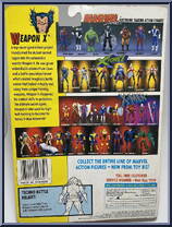 Wolverine (4th Edition - Weapon X) from X-Men - Series 2 manufactured by Toy Biz [Back]