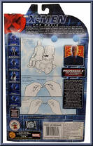 Professor X (Anit-Magnetic Wheelchair) from X-Men - Movie - Series 2 - Gold Stands manufactured by Toy Biz [Back]