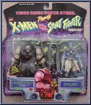 Juggernaut vs. Dhalsim from X-Men - vs Street Fighter - Series 2 manufactured by Toy Biz [Front]