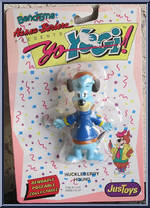 Huckleberry Hound from Yo Yogi! - Bend-Ems manufactured by Just Toys [Front]