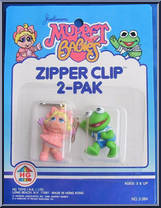 Miss Piggy / Kermit from Zipper Clips - Muppet Babies manufactured by HG Toys [Front]
