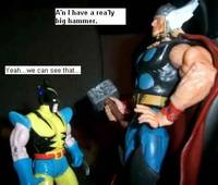 The Man with the Big Hammer Comic Strip Panel #9
