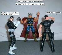 Explosive Entrance to Odin's Realm Comic Strip Panel #14