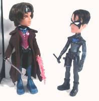 Gambit Vs. Nightwing Bratz! Comic Strip Panel #4